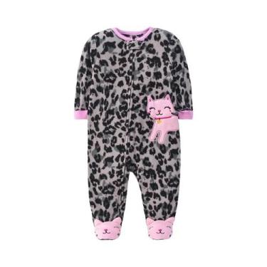 Imagem de Macacão de Lã para Bebê Recém-Nascido (0-12 Meses) - Pijamas de Invern