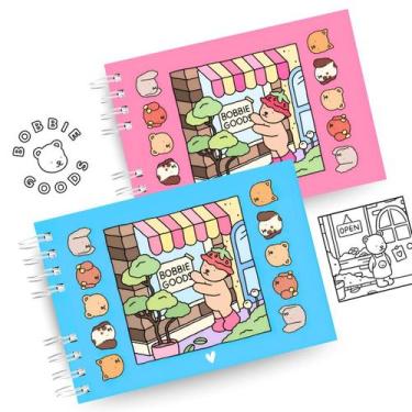 Imagem de Livro De Colorir Bobbie Goods Capa Dura 50 Páginas A5 Desenhos Gramatu