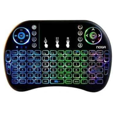 Imagem de Mini Teclado Wireless Key-board com Touchpad Com Led Usb Android Console e Tv