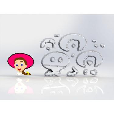 Imagem de Cortador Toy Story - Jessie Modular Tamanho 5,5 Cm