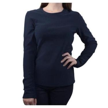 Imagem de Blusa Feminina Facinelli By Mooncity Fleece Marinho - 670356-Feminino