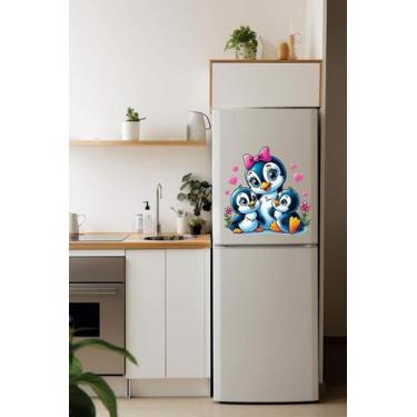 Imagem de Adesivo De Geladeira Pinguim Mod27 - Lojinha Da Luc Adesivos