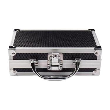 Imagem de Ioensy Maleta de ferramentas de liga de alumínio, maleta de metal multifuncional resistente de 7,09 x 4,33 x 2,28'', caixa de ferramentas portátil