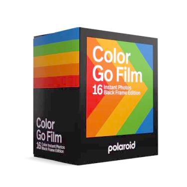 Imagem de Polaroid Película Go Color - Moldura preta (16 fotos) (6211) - Compatível apenas com câmera Polaroid Go