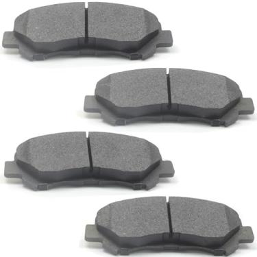 Imagem de GuuYebe Kit de 4 pastilhas de freio dianteiras, para Nissan 2009-2019 Maxima e 2009-2012 Sentra e Juke 2014-2017, substitua para 1374 D1374