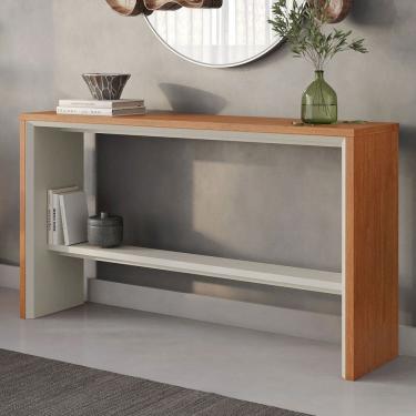 Imagem de Aparador Premium 1 Prateira 100% Mdf Naturallle/Off White - Mavaular