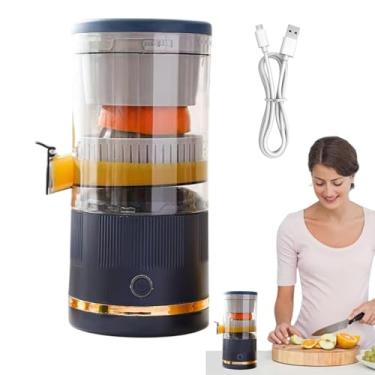 Imagem de Espremedor elétrico de laranja – espremedor de frutas cítricas, espremedor de suco de laranja | Liquidificador, recipiente de suco de 7,4 V, espremedor de limão para limão, toranja, laranja