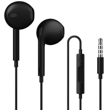 Imagem de Fone de Ouvido com Fio, Intra-Auricular, Graves Potentes, Som Nítido (preto)