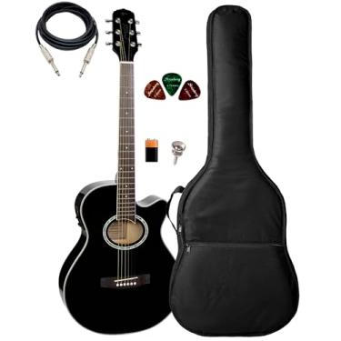 Imagem de Violão Giannini Gsf-1d Ceq Bk + Capa Acolchoada