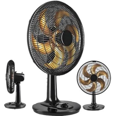 Imagem de Ventilador de Mesa Turbo, 40cm, 126W, 6 Pás, 3 Velocidades, Preto/Bronze, 220V