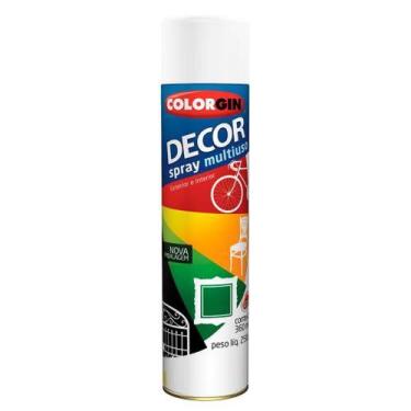 Imagem de Spray Decor Multiuso Branco 360ml - Colorgin para Metal, Madeira, Gess