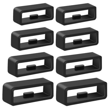 Imagem de Meliya 8 pulseiras de relógio de silicone de 18 mm/20 mm/22 mm/26 mm, anel de substituição para relógio inteligente