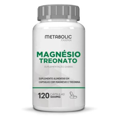 Imagem de Magnésio Treonato - 500Mg 120 Cápsulas - Metabolic Farma (1 Unidade)