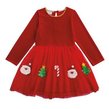 Imagem de Mud Pie Vestido tutu de lantejoulas vermelhas para bebês meninas, Vermelho, Medium