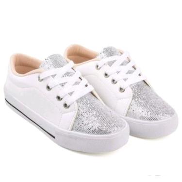 Imagem de Tênis Casual Sapatênis Infantil Sapato Menina - UP STAR, Branco, 29