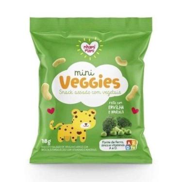 Imagem de Mini Veggies Snack Ervilha E Brócolis 6x18g - Nhamimami - Nhami Mami 