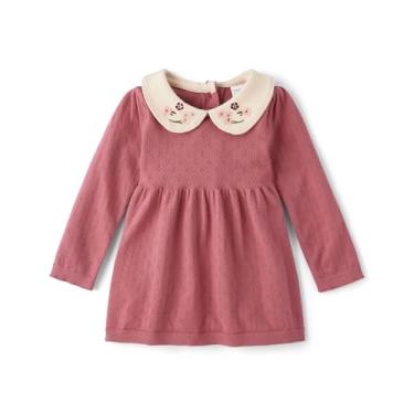 Imagem de Gymboree Vestido suéter de manga comprida para bebês e recém-nascidos, Flor de maçã, 3-6 Meses