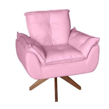 Imagem de Poltrona/cadeira Decorativa Glamour Opala Com Base Giratória 30cm Em M