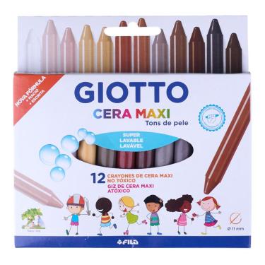 Imagem de Giz de Cera Tons De Pele com 12 Unidades Giotto 202302ES