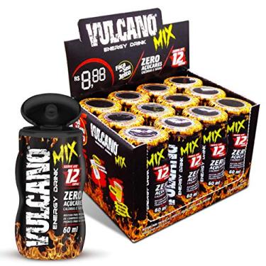 Imagem de Energético Vulcano Mix - Vulcano Energy Drink – Caixa display com 12 unidades de 60ml cada