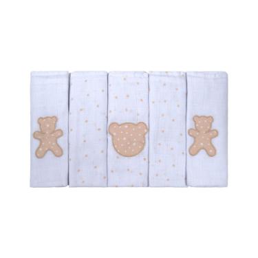 Imagem de Kit Fralda de pano para bebê 5 Unidades Bublim