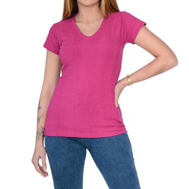 Imagem de Blusa Feminina LZT Canelada Rosa Fucsia - 4018-Feminino