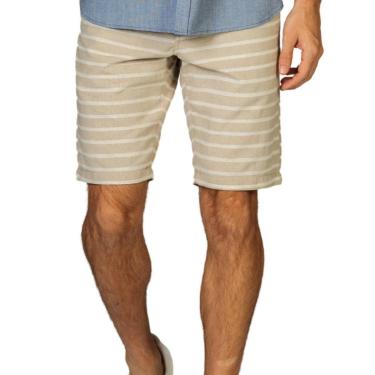 Imagem de Bermuda Masculina Sarja Docthos Middle Listrada-Masculino