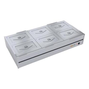 Imagem de Buffet de Mesa Térmico Banho-Maria Self-Service 6 Cubas Ibet, 220V