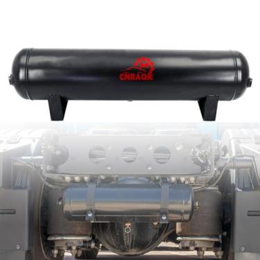 Imagem de CNRAQR Tanque de ar de 5 galões para suspensão/passeio aéreo/saco/carro trem caminhão buzina 18 litros tanque de armazenamento de ar comprimido 200 PSI