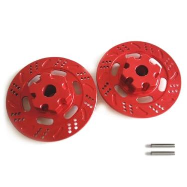 Imagem de AMZRC 2 peças 8569 cubos de roda hexagonais rotores de freio a disco liga de alumínio para Traxxas 1/7 Unlimited Desert Racer UDR 85076-4 85086-4 peça de carro RC