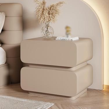Imagem de Quarto Lateral Com Cômoda, Mesa De Fim De Meados Do Século Com Armazenamento Para Quarto, Sala De Estar E Corredor Com 2 Gavetas, Style4, 40x40x50cm