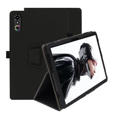 Imagem de Suttkue Capa compatível com Redmagic Astra, pacote de proteção para tablet, função de suporte vertical, capa protetora para Redmagic Astra, preta