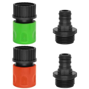 Imagem de HINGTAI Kit de descarga de motor de 4 peças, ferramentas de descarga de conexão rápida longa vida útil, ciência de tamanho não é fácil de danificar acessórios de limpeza de barco a jato, boa