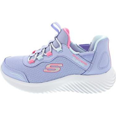 Imagem de Skechers Bounder para meninas - simples e fofo, Lavanda, 12.5 Little Kid