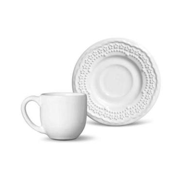 Imagem de Xícara De Café Madeleine Branco - 72Ml - Porto Brasil
