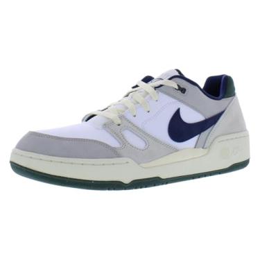 Imagem de Nike Tênis masculino Full Force Low, Branco/minério de ferro leve/osso claro/azul-marinho, 38