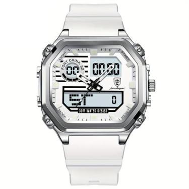 Imagem de Relógio Esportivo Masculino Pulseira em Silicone Display Híbrido Digit