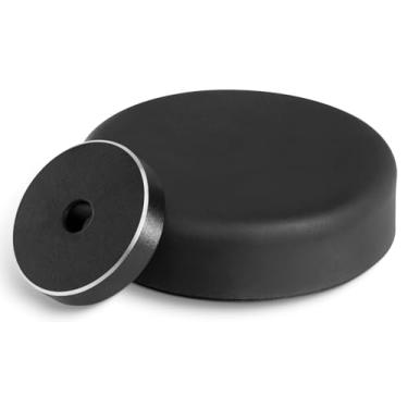 Imagem de Saiyin Estabilizador de peso para toca-discos com adaptador de alumínio de 45 RPM e perfil baixo para caber sob a capa contra poeira para discos de vinil de 17 cm ou toca-discos LP