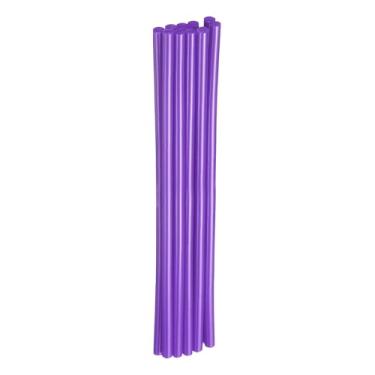 Imagem de HARFINGTON 10 peças de bastões de cola quente de 0,7 cm de diâmetro x 25 cm de comprimento EVA mini adesivo adesivo hot melt para pistola de derretimento a quente, madeira, plástico, vidro, flores