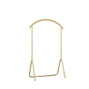 Imagem de Cabide de pé livre para quarto tem piso para casa minimalista cabideiro para varanda interna aconselhamento para pendurar cabideiro de roupas (dourado, pequeno)