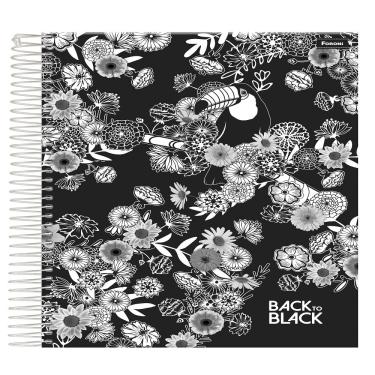 Imagem de Caderneta Espiral Back to Black 96 Folhas 10x15cm Foroni Capa Dura