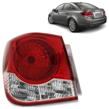 Imagem de Lanterna Traseira Cruze Sedan 2011 A 2016 Bicolor Canto - Automotive I