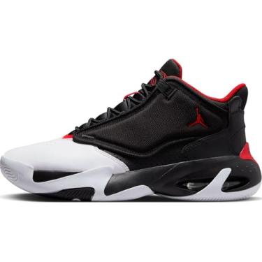 Imagem de Tênis masculino Jordan Max Aura 4 preto/vermelho/branco (DN3687 061) (us_Footwear_Size_System, Adulto, Homem, Numérico, Médio, Numérico_9_Point_5), Preto, branco, vermelho, 9.5