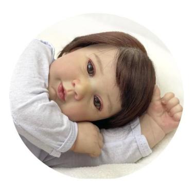 Imagem de Bebê Reborn Realista Ana Dolls Corpo Vinil Silicone 50cm Toma Banho Ol