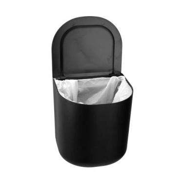 Imagem de Lixeira c/Tampa 3L Linha Suspensa 3M Black - Arthi