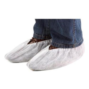 Imagem de 100 Sapatilha Propé Descartável Hospitalar Tnt Branc Aradesc