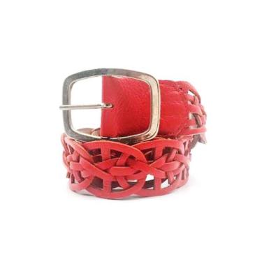 Imagem de Cinto vazado trançado NE101 - Barão do Couro, Vermelho, P