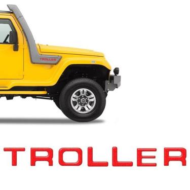 Imagem de Adesivo Troller T4 2008/2014 Emblema Da Chaminé Vermelho - SPORTINOX, 