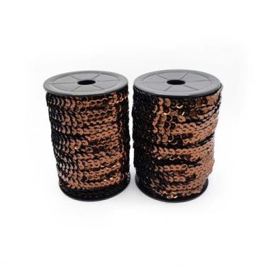 Imagem de Fio Trançado Lantejoula 6mm 50 Metros Carnaval Escolha a Cor - Macall,