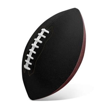 Imagem de YUEISOA Bolas de rugby personalizadas, adicione sua própria imagem, texto, logotipo, imagem, nome personalizado, bola de rugby com qualquer design, bolas esportivas costuradas à mão para filho, irmão